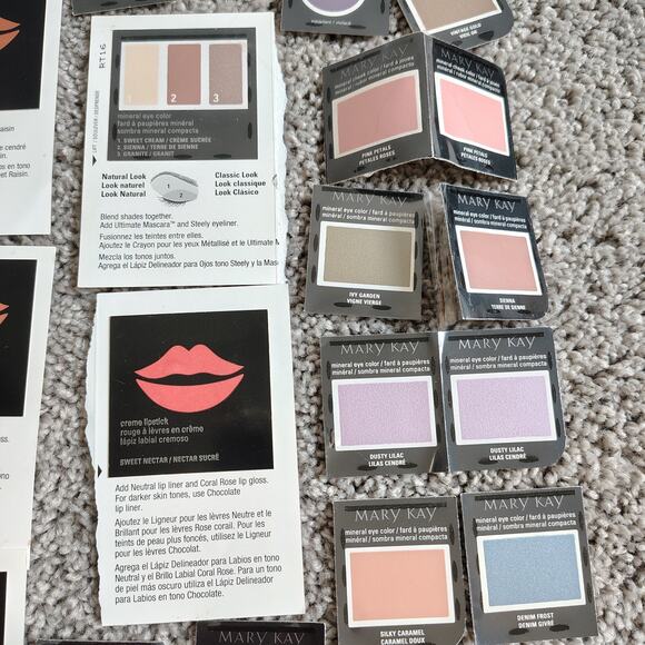 Mary Kay 60+ Samples Eye, Lip, Cheek Color Lot Assorted Variety Consultant 05,07 - Picture 7 of 11